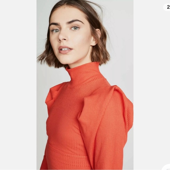 Free People Red Lala Cropped Top xs - Picture 3 of 10